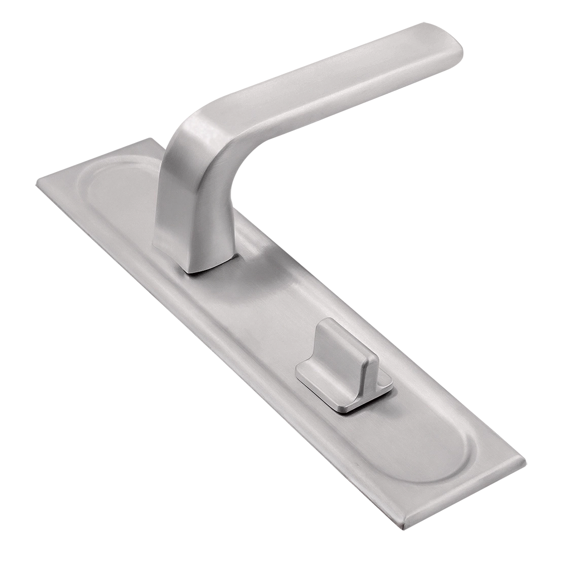 Ручка дверная THE BUS STATION PLS WC SSW на планке под сантехническую завертку, цвет Стокгольмский снегопад/Stockholm Snowfall фото купить Иваново