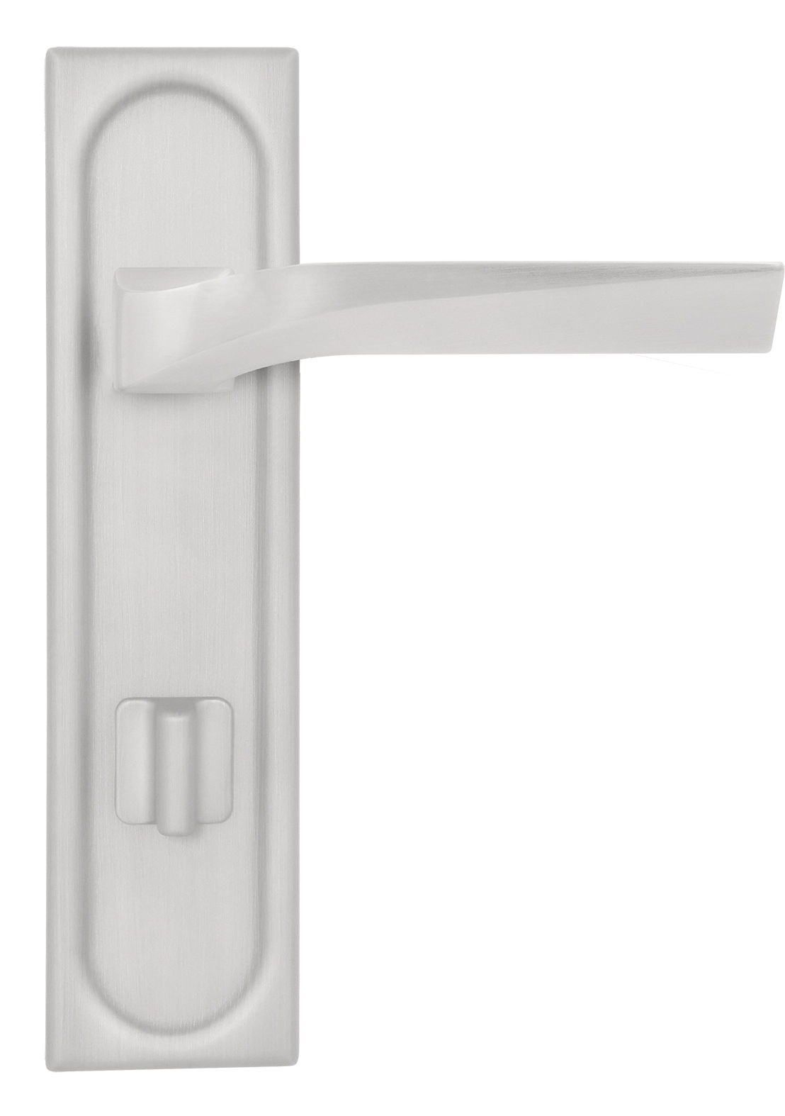 Ручка дверная WD CONCERT HALL PLS WC SSW на планке под сантехническую завертку, цвет Стокгольмский снегопад/Stockholm Snowfall фото купить в Иваново