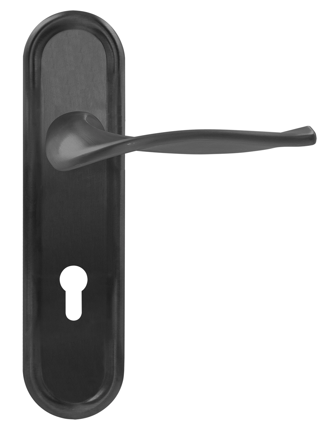 Ручка дверная SKYSCRAPER PLR KH SST на планке под ключевой цилиндр, цвет Летняя гроза/Summer Storm фото купить Иваново