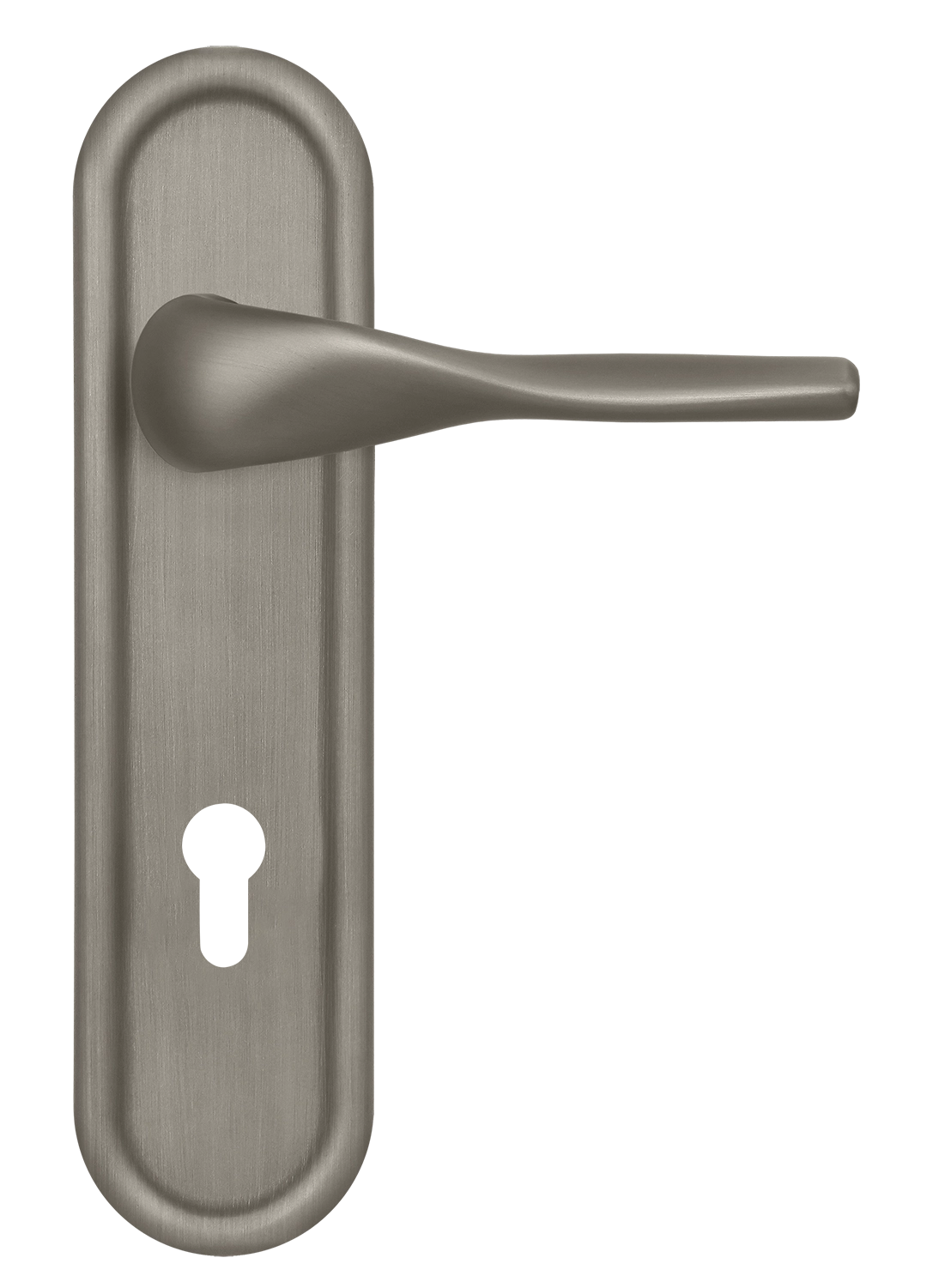 Ручка дверная LVB PLR KH SMI на планке под ключевой цилиндр, цвет Весенняя дымка/Spring Mist фото купить Иваново