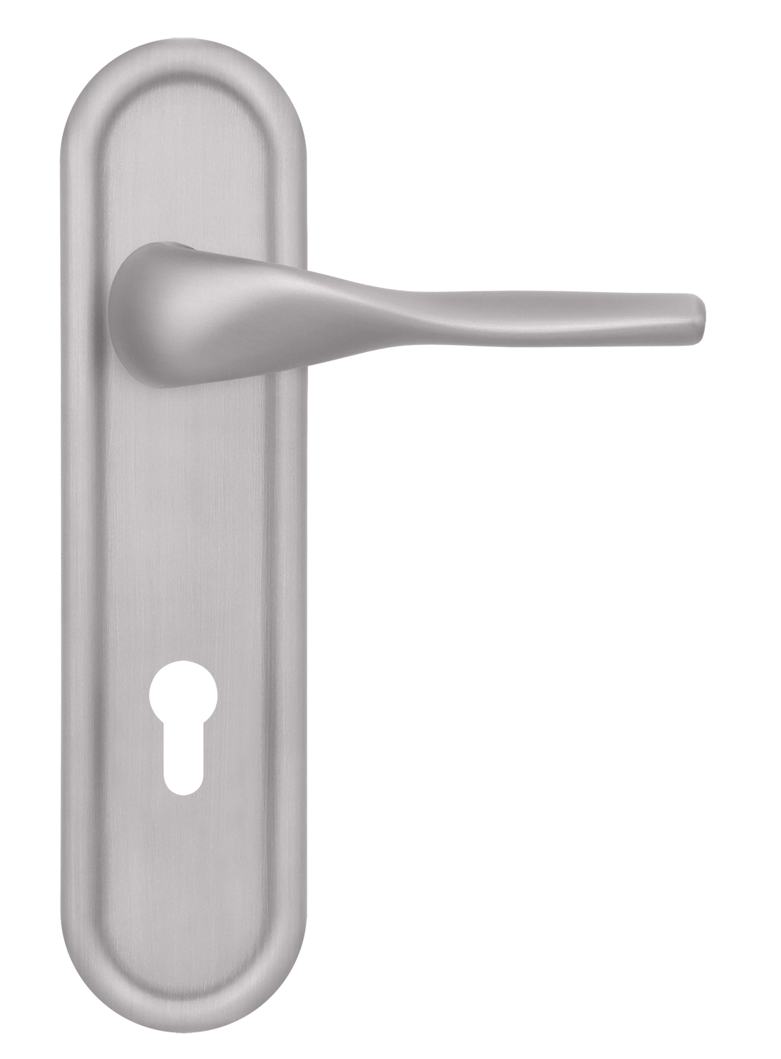 Ручка дверная LVB PLR KH SSW на планке под ключевой цилиндр, цвет Стокгольмский снегопад/Stockholm Snowfall фото купить Иваново