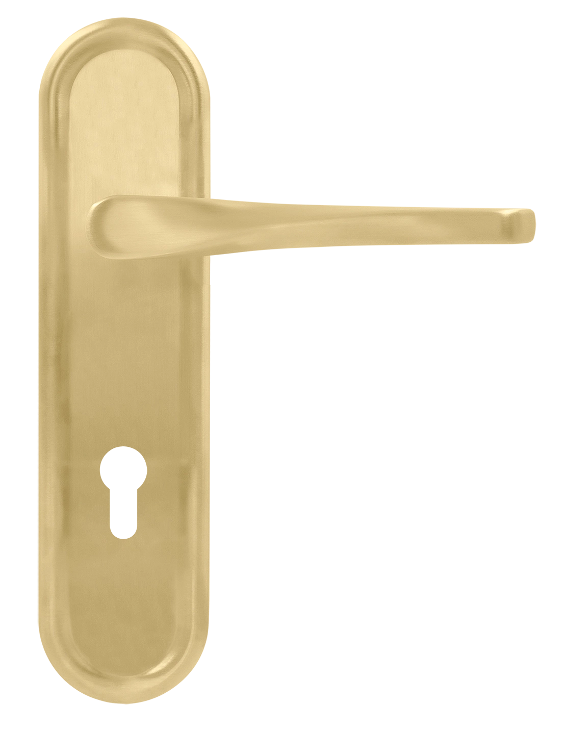 Ручка дверная THE OLYMPICS PLR KH AH на планке под ключевой цилиндр, цвет Осенний мёд/Autumn Honey фото купить Иваново