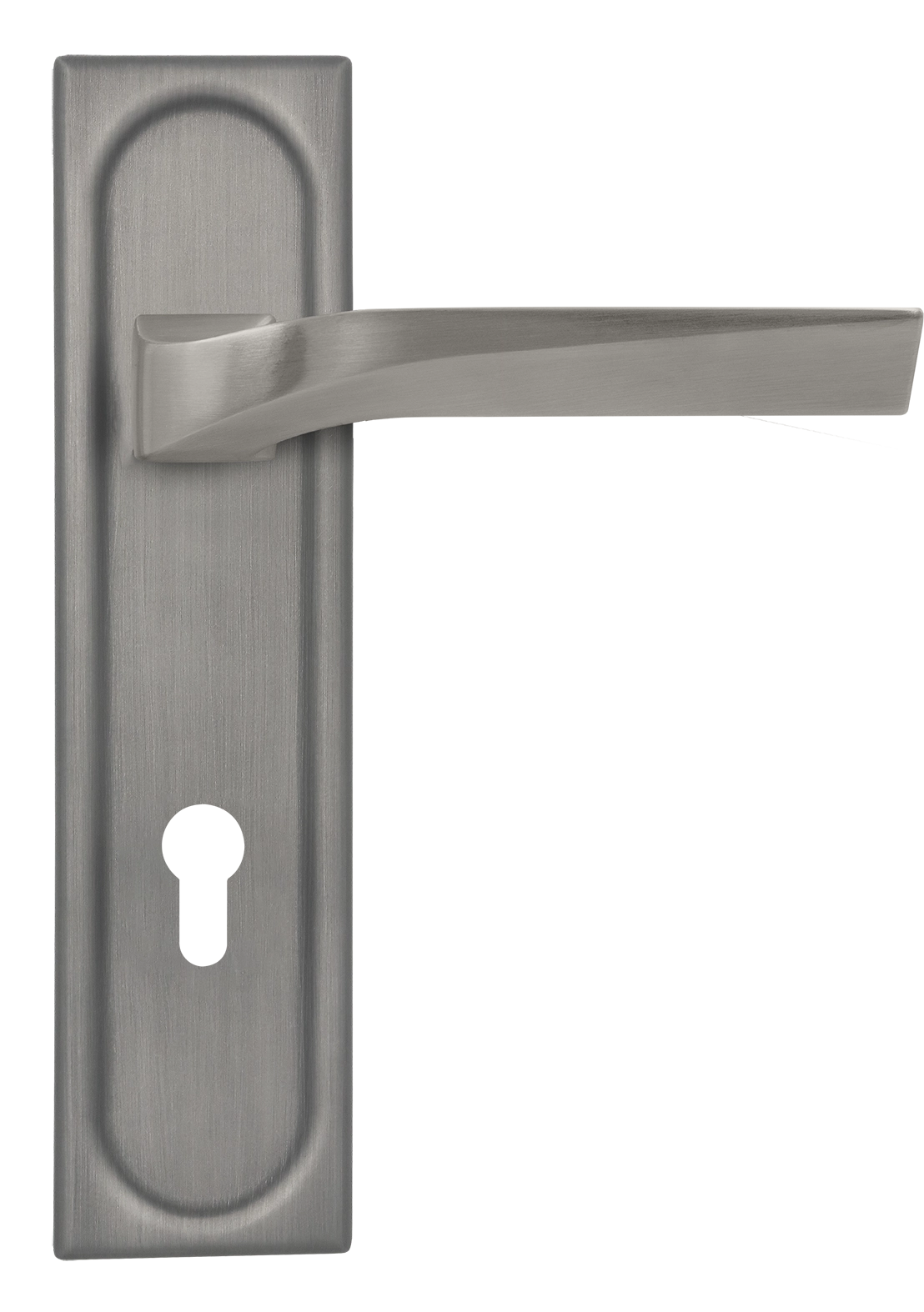 Ручка дверная WD CONCERT HALL PLS KH WF на планке под ключевой цилиндр, цвет Зимняя стужа/Winter Frost фото купить Иваново