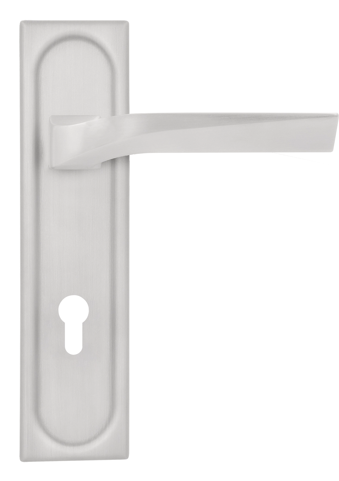 Ручка дверная WD CONCERT HALL PLS KH SSW на планке под ключевой цилиндр, цвет Стокгольмский снегопад/Stockholm Snowfall фото купить Иваново