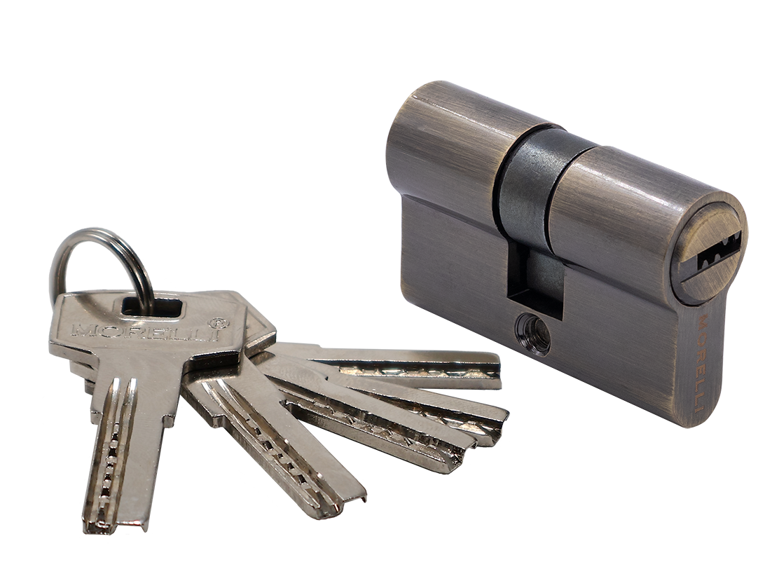 Ключевой цилиндр высокой секретности HS 50C AB (50мм), цвет античная бронза фото купить Иваново