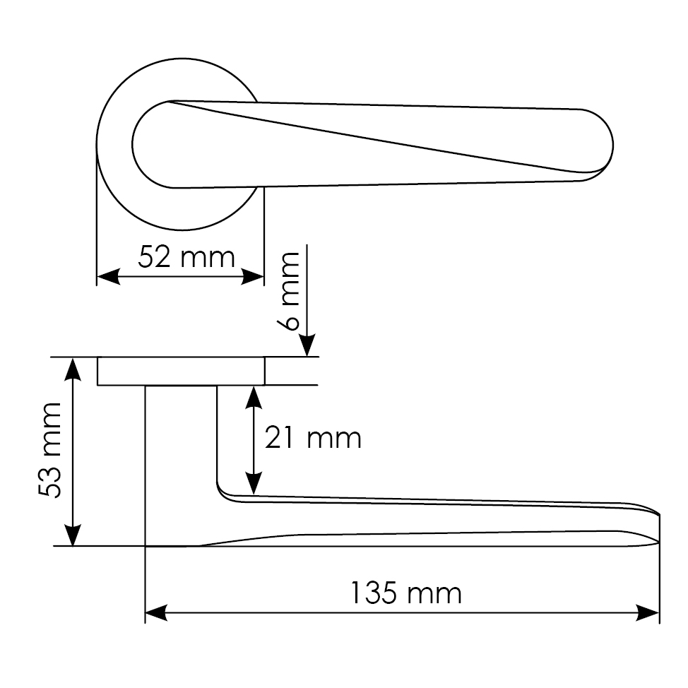 Комплект дверных ручек MH-58-R6 BL с заверткой MH-WC-R6 BL + магнитный замок M1895 BL, цвет черный фотомореллиИваново