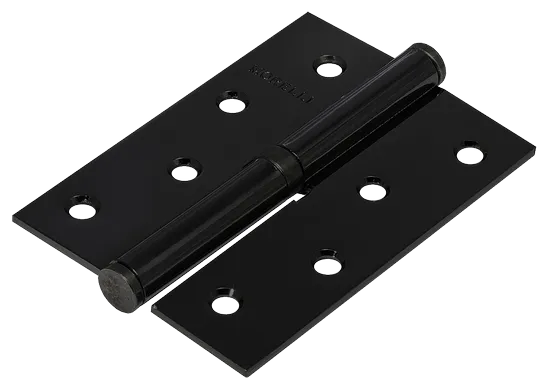 Петля карточная разъемная MSND 100X70X2.5 BL L с подшипником стальная левая, врезная цвет черный фото купить Иваново