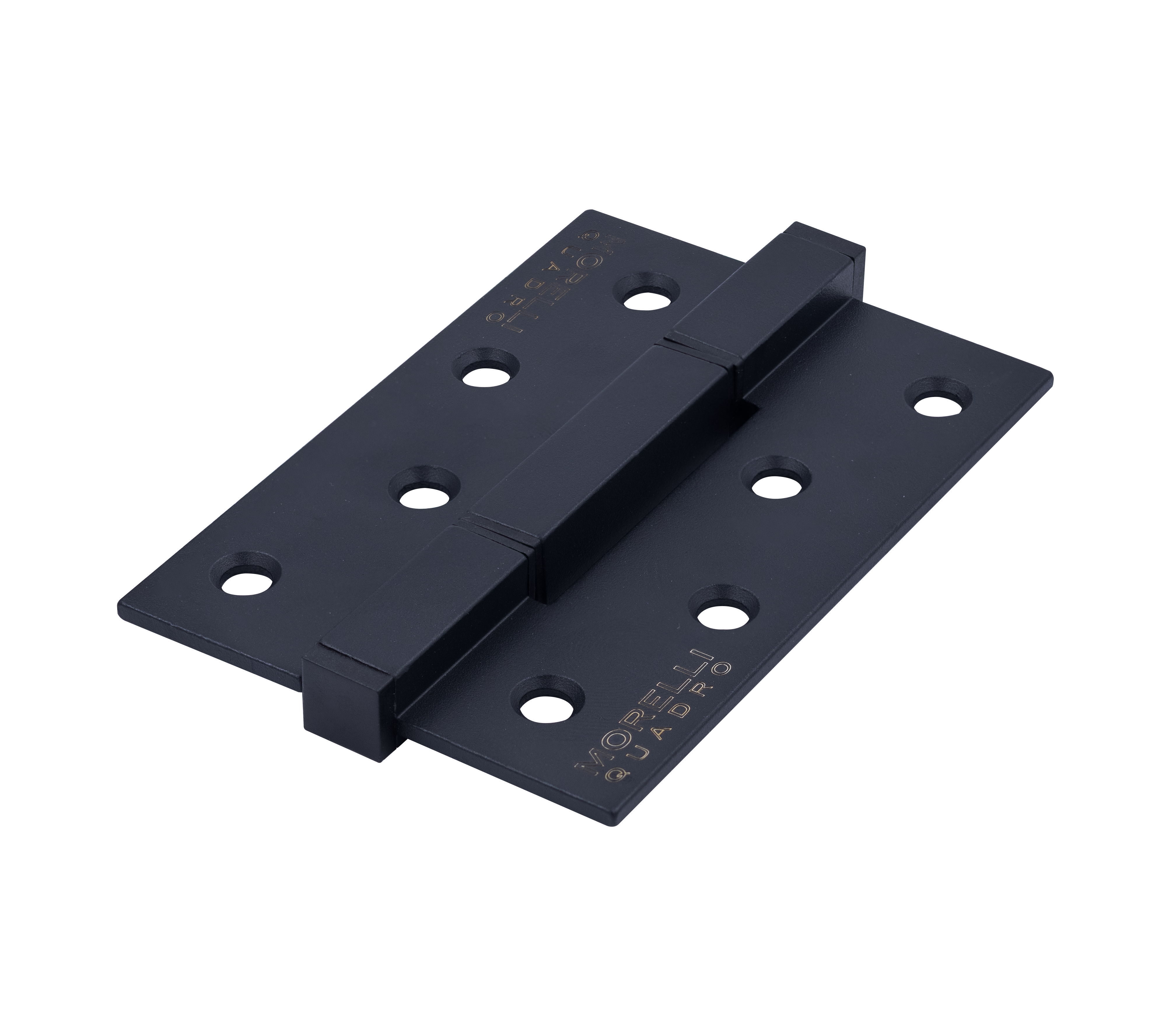 Петля алюминиевая QUADRO-2 BL без врезки на квадратной оси, цвет черный фото купить Иваново