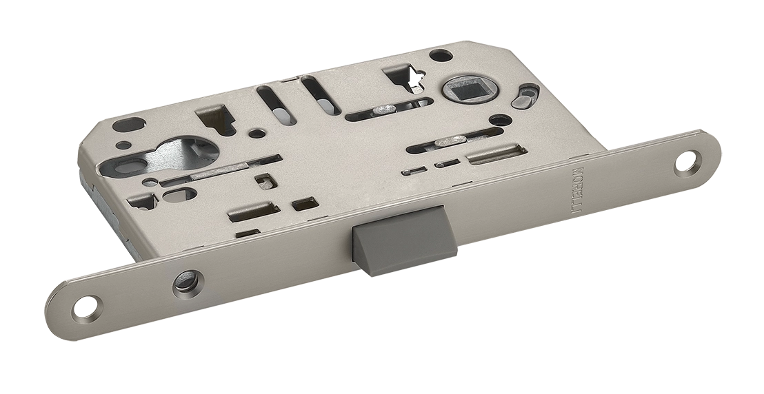 Защелка межкомнатная 1885P MSN под цилиндр бесшумная, цвет мат. сатинированный никель фото 1 Защелка межкомнатная 1885P MSN под цилиндр бесшумная, цвет мат. сатинированный никель фото купить Иваново