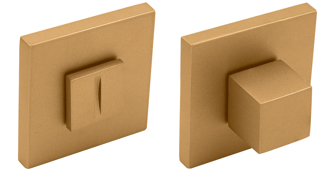 Завертка сантехническая MH-WC-S6 FTG на квадратной розетке 6мм цвет матовое итальянское золото фото купить Иваново