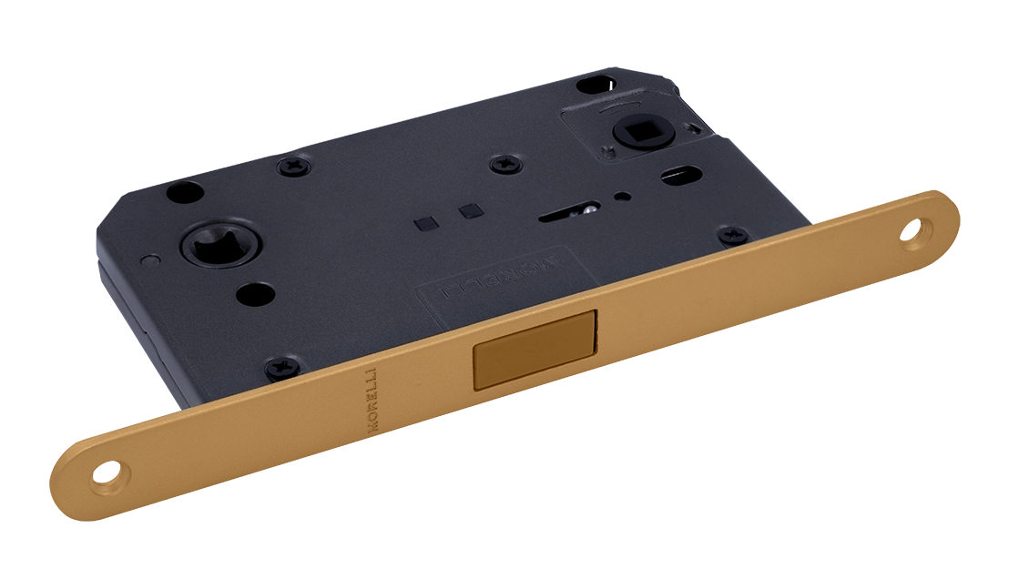 Защелка межкомнатная M1895 FTG магнитная, сантехническая, цвет матовое итальянское золото фото купить Иваново