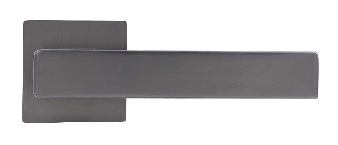 Ручка дверная LOT MH-56-S6 GR раздельная на квадратной розетке 6 мм, цвет графит, ЦАМ фото купить в Иваново