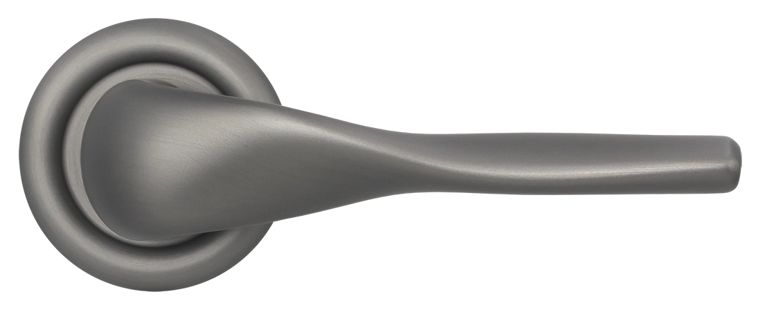 Ручка дверная LVB R7 WF на круглой розетке, цвет Зимняя стужа/Winter Frost фото купить в Иваново