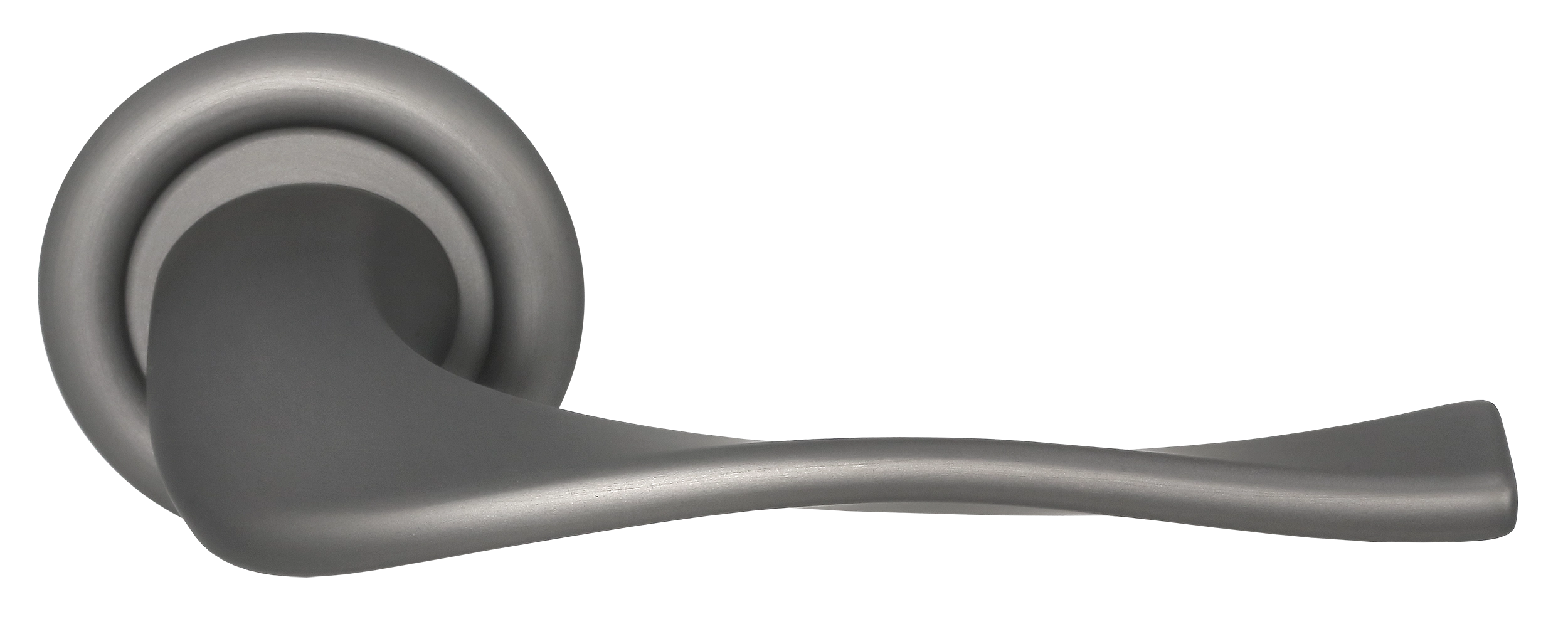 Ручка дверная SKYSCRAPER R7 WF на круглой розетке, цвет Зимняя стужа/Winter Frost фото купить Иваново