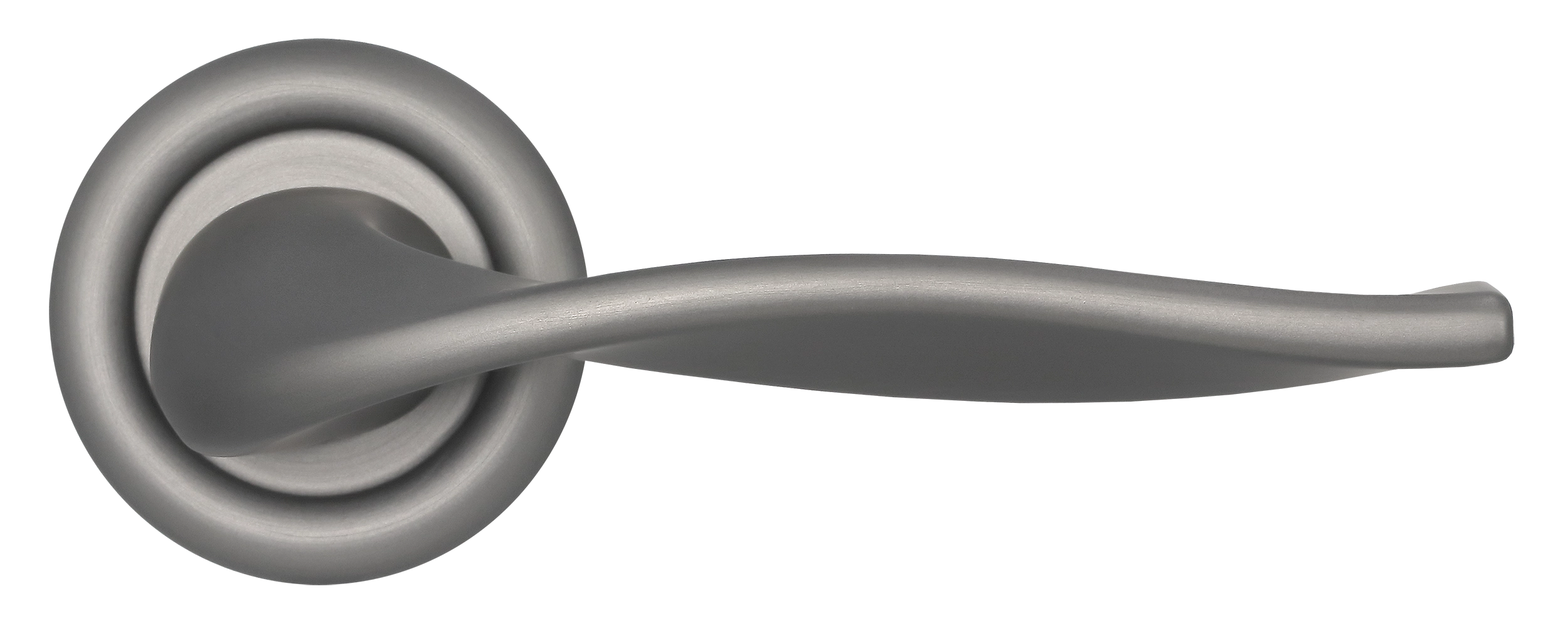 Ручка дверная SKYSCRAPER R7 WF на круглой розетке, цвет Зимняя стужа/Winter Frost фото купить в Иваново