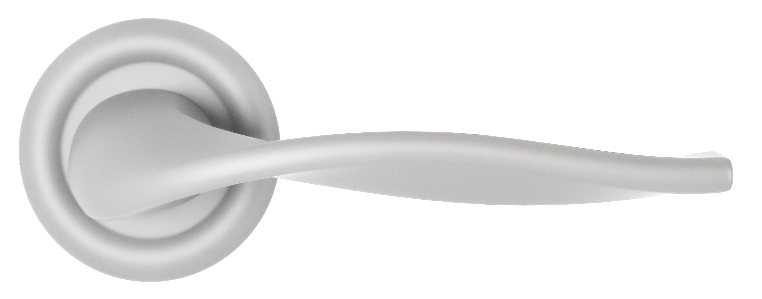 Ручка дверная SKYSCRAPER R7 SSW на круглой розетке, цвет Стокгольмский снегопад/Stockholm Snowfall фото купить в Иваново