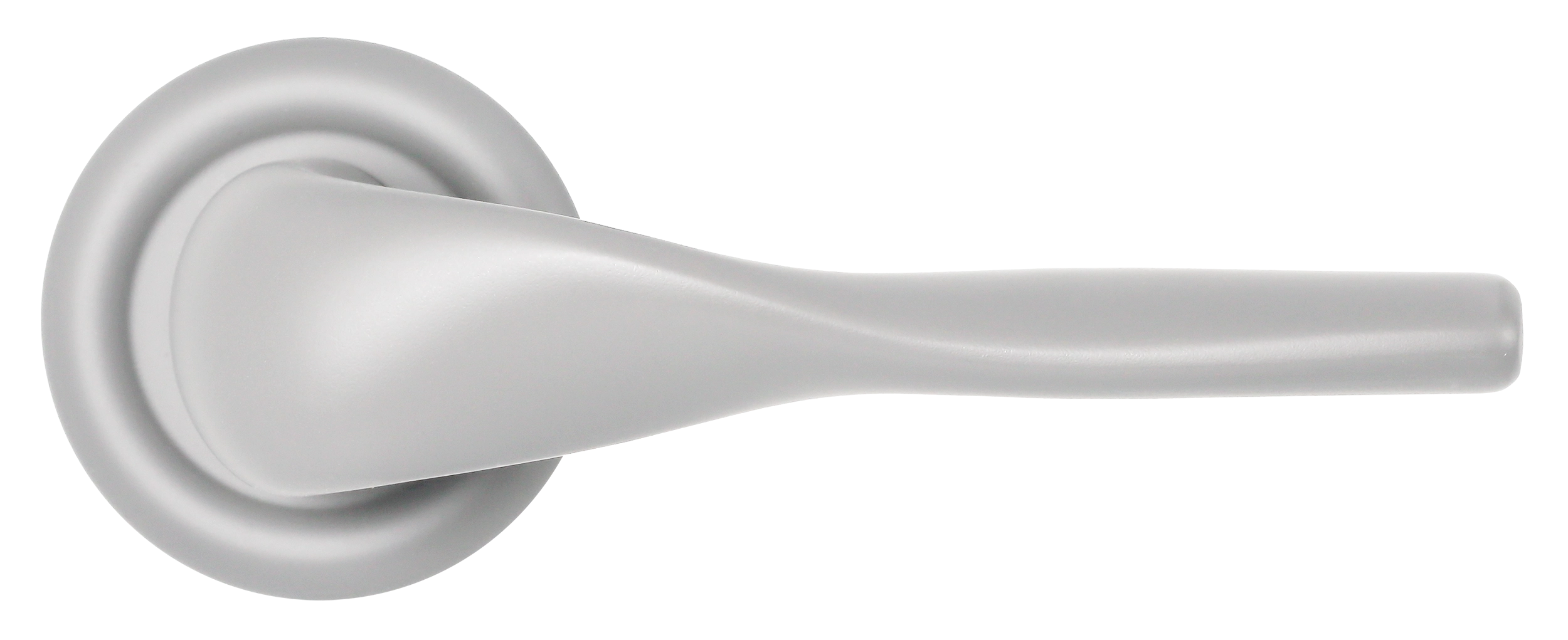 Ручка дверная LVB R7 SSW на круглой розетке, цвет Стокгольмский снегопад/Stockholm Snowfall фото купить в Иваново