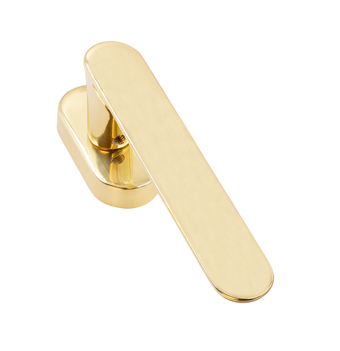 Ручка оконная LE BOAT W1 OTL на прямоугольной розетке, цвет золото, латунь фото фурнитура Иваново