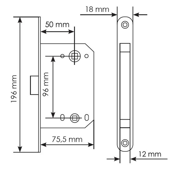 Комплект дверных ручек MH-56-S6 BL с заверткой MH-WC-S6 BL + магнитный замок M1895 BL, цвет черный фото morelli Иваново