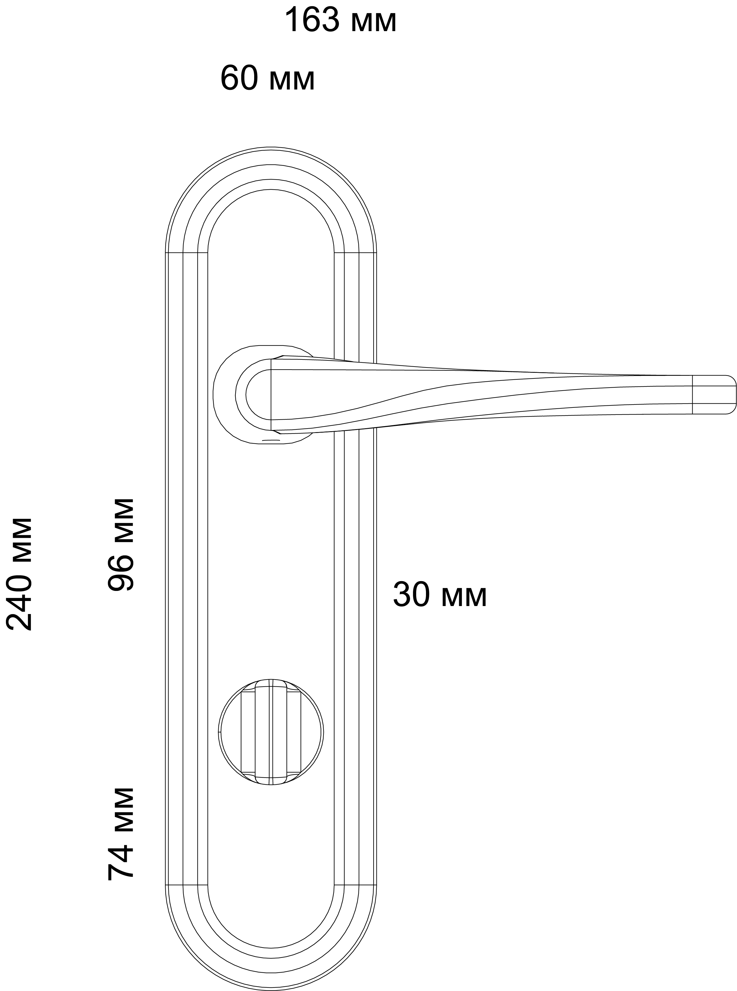 Ручка дверная THE OLYMPICS PLR WF на планке, цвет Зимняя стужа/Winter Frost фото фурнитура Иваново