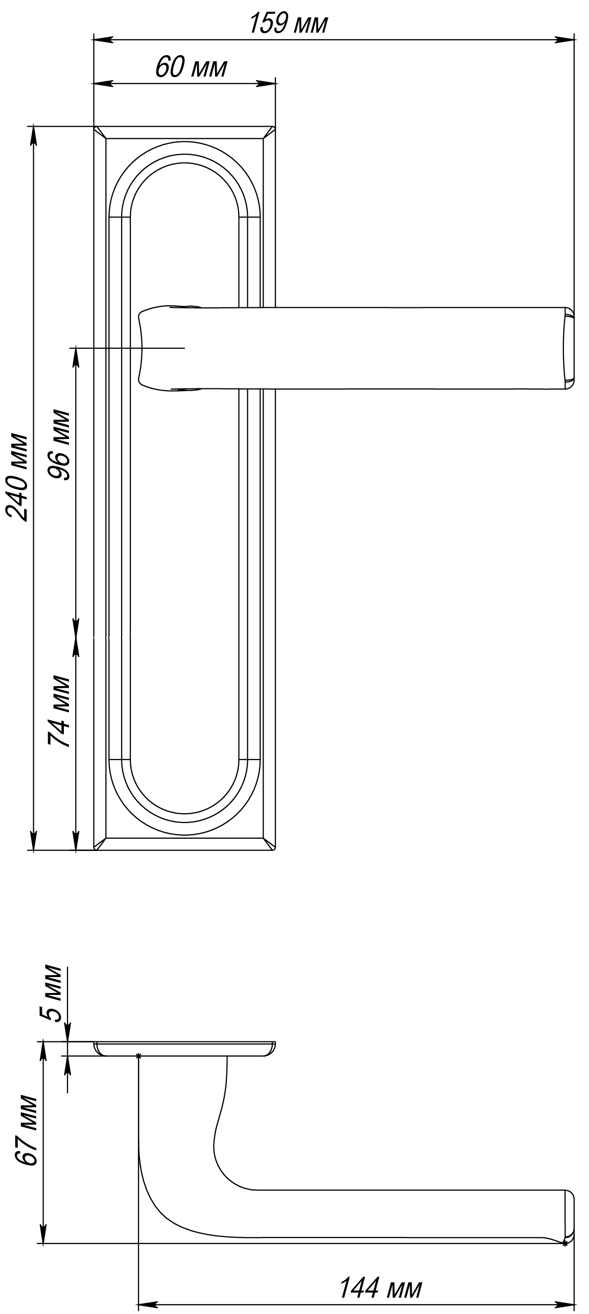 Ручка дверная THE BUS STATION PLS WF на планке, цвет Зимняя стужа/Winter Frost фото фурнитура Иваново