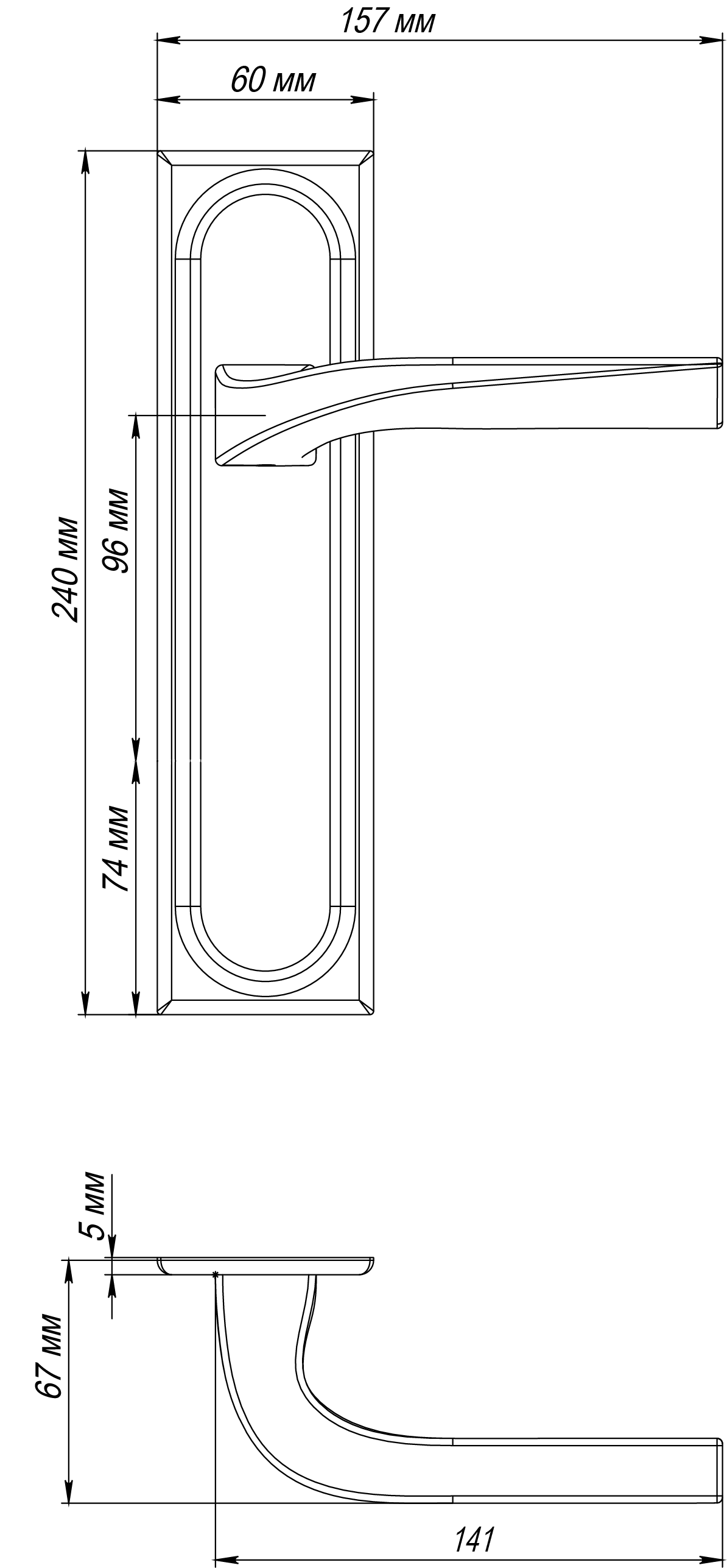 Ручка дверная WD CONCERT HALL PLS SSW на планке, цвет Стокгольмский снегопад/Stockholm Snowfall фото фурнитура Иваново