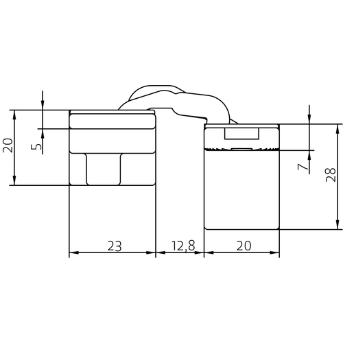 HH-19 B, скрытая петля, цвет - черный фото morelli Иваново