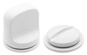 Завертка сантехническая LUX-WC-RM BIA, цвет - белый